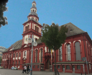 Altes Rathaus und Kirche hl. Sebastian
